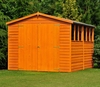 Shire 10x8 Overlap Double Door Dip Treated Garden Shed