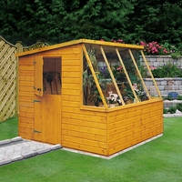 Shire Iceni 8 x 6 Shiplap Tongue and Groove Dip Treated Potting Garden Shed