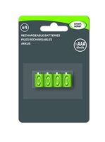 Smart Solar 1/3 AAA 80 mAh Rechargeable Batteries 4pk