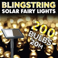 Solar Centre Blingstring Solar Fairy Lights 200 Warm White