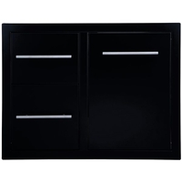 Sunstone Outdoor Kitchen Black Series Triple Access Drawer 36"