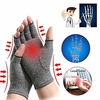 1 Pair Arthritis Hand Compression Gloves Comfy Fit Fingerless Design Breathable Moisture Wicking Fabric Alleviate Rheumatoid Pains Ease Muscle Tension Lightinthebox