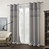 (1 Panel) Modern Solid Grey Room Darkening Curtains