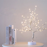 108 LED USB Battery Power Touch Switch Tree Light Night Fairy Light Table Lamp For Home Bedroom Wedding Party Decor Lightinthebox
