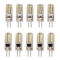 10pcs 20pcs G4 1W LED Bi-pin Lights 120 lm 24 LED Beads 12V 3014SMD 10W 20W Halogen Bulb Equivalent Warm White Cold White RoHS Lightinthebox
