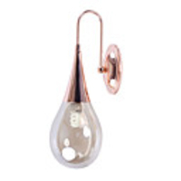 13W Artistic Wall Light with Glass Shade Rain Drop Design