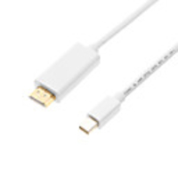 1.8m Mini DisplayPort DP to HDMI Cable For MacBook Pro Air (White,  1.8m)