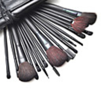 18Pcs Professional Cosmetic Brush with Free Leather Case