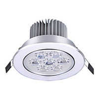 1pc 7W 7LEDs Easy Install Recessed LED Ceiling Lights LED Downlights Warm White Cold White 85-265V Home/Office Lightinthebox