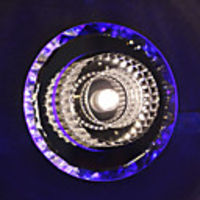 1W Comtemporary Crystal Flush Mount with 1 LED Light