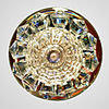 1W Modern LED Hallway Light with Crystals in Rose Color Light