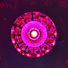 1W Modern Crystal Flush Mount with 1 LED Light in Round
