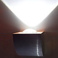 1W Modern Led Wall Light with Scattering Fanshaped Light