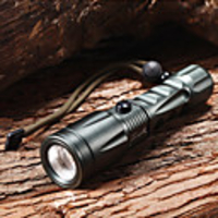2-007 Adjustable Focus 5-Mode 1xCree XM-L T6 Waterproof Bike Lights(1x18650, 1200LM, Green)