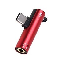 2 IN 1 3.5mm Jack Type-C adapter USB C to 3.5mm AUX earphone Converte for Xiaomi Huawei Honor Type-C to 3.5mm Jack Audio Adapter Lightinthebox