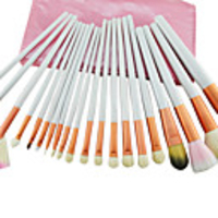 20Pcs Professional Cosmetic Brush With Free Pink Leather Case