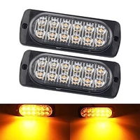 2pcs 1pc LED Car Light Strobe Hazard Warning Light Surface Mount Light Windshield Light Bar Headlight Grille Light for Vehicle Car Truck Van SUV 12-24V