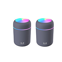 2pcs Portable 300ml Humidifier USB Ultrasonic Dazzle Cup Aroma Diffuser Cool Mist Maker Air Humidifier Purifier with Romantic Light Lightinthebox