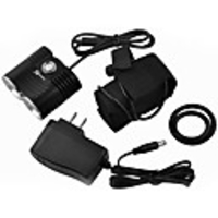 3-Mode 2xCree XM-L T6 LED Bicycle Flashlight (3000LM,  4x18650,  Black)