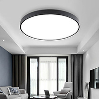 30cm LED Ceiling Light Basic Modern Matte Multi-shade Dimmable Flush Mount Lights Plastic Bowl Painted Finishes AC110-240V Lightinthebox