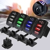 3.1A Dual USB Port Charger Socket Outlet 12V LED Waterproof for Motorcycle Car Lightinthebox