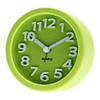 3.5" 3D Numbers Pattern Rounded Analog Alarm Clock (1xAA,  Assorted Colors)