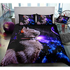 3D Printing Home Bedding Duvet Cover Sets Soft Microfiber For Kids Teens Adults Bedroom Space Cat 1 Duvet Cover 1/2 Pillowcase Shams Lightinthebox