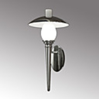 3W Brushed Metal LED Wall Light Chrome Finished