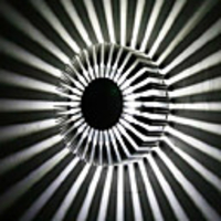 3W Contemporary Led Wall Light with Scattering Light Design UFO Round Palisade Body