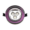 3W LED Ceiling Light with 3 LEDs and Purple Circle in Round Feature