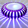 3W Modern Led Wall Light with Aluminium Barriers Body Scattering Ray of Light