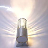 3W Modern Led Wall Light with Cylinder Bar Spray Layer Light