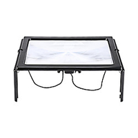3X foldable desktop magnifying glass with LED light for reading Lightinthebox