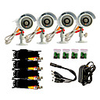 4 Dome Indoor Camera kit with 1/4 Sony CCD(24 IR Leds)