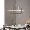 4-Light 85cm LED Pendant Light Linear Frame Aluminum Acrylic Matte Rectangular Design 100W/80W 3-Light Gold Silver Black Dimmable with Remote Control Lightinthebox