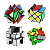 4-Pack QiYi Cube Set - Included 3x3 Fluctuation Angle Puzzle Cube - 2x3 Wheel Puzzle Cube - 3x3 Mirror Puzzle Cube 6 Color - 3x3 Square King Puzzle Cube Lightinthebox