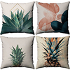 4 pcs Pillow Cover Botanical Floral European Square Traditional Classic Lightinthebox