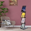 4-Tier Modern Folding Portable Metal Magazine Rack (Black) Lightinthebox