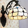 40W Bohemian style Tiffany light Seashells color grids 1 lights Wall Lamps