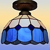 40W Ceiling Lights Mediterranean-style blue and white grid - 1 Lights