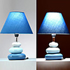 40W Ceramic Modern Table Light with Fabric Shade and PVC Structure(Gray/Green/Blue/Red/Purple)