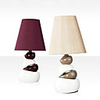 40W Ceramic Modern Table Light with Fabric Shade(Black/Gray)