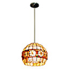 40W Classic Tiffany Pendant Light with Colorful Nature Shell Material Integrated Globle Shade Down