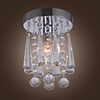 40W Comtemporary Flush Mount with 1 Light Crystal Beaded Designed