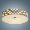 40W Comtemporary Round Flush Mount in Honeycomb Design