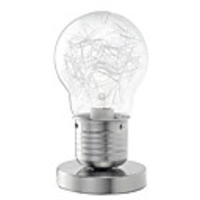 40W Comtemporary Table Light with 1 Light in Glass Shade Bulb Design