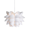 40W Comtemporary White Pendant Light with 1 Light Lotus Designed