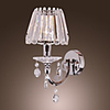 40W Contemporary Crystal Wall Light with 1 Light in Candle Feature