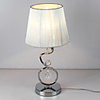 40W Contemporary Table Light with Elegant Thin Sliver Fabric Shade Crystal Decor