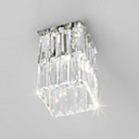 40W Crystal Flush Mount Light in Square